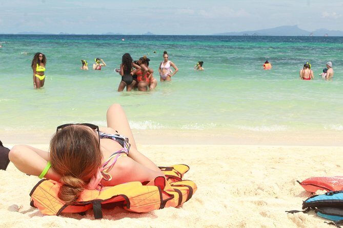 From Khao Lak : Phi Phi Islands Adventure Day Trip with Lunch - Pileh Bay swim time: emerald water and tall limestone walls