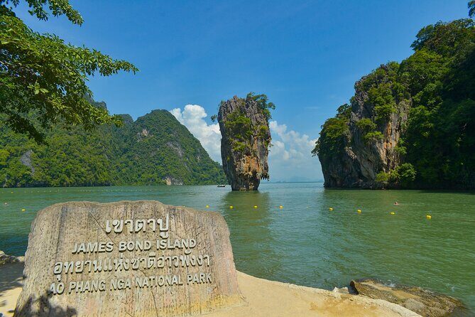 James Bond and Koh Panyee Village Sea Canoeing from Khao Lak - Suwan Khuha Temple: reclining Buddha first, monkeys included