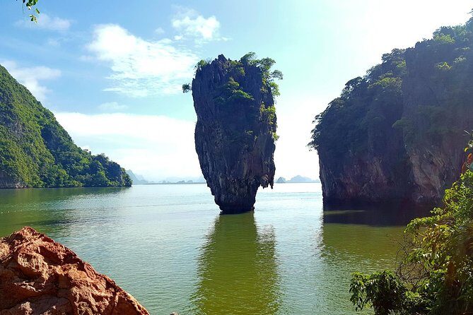 Phang Nga Sunset and James Bond Island - Wat Suwan Kuha Cave Temple: Golden Buddha and Monkey Spots